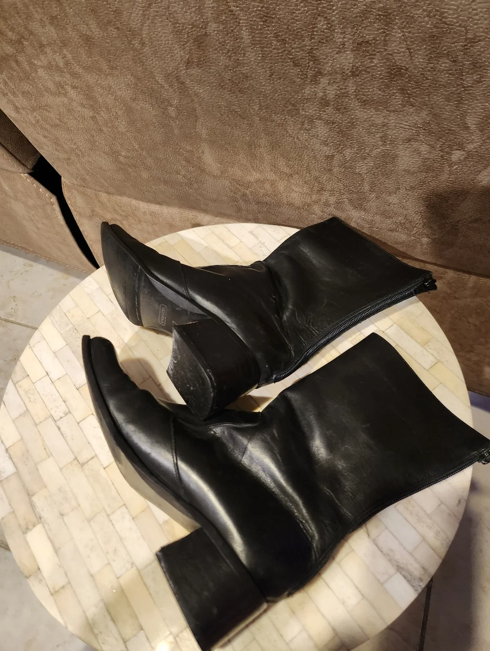 Coach Betsey leather boots size 7 - Picture 4 of 8